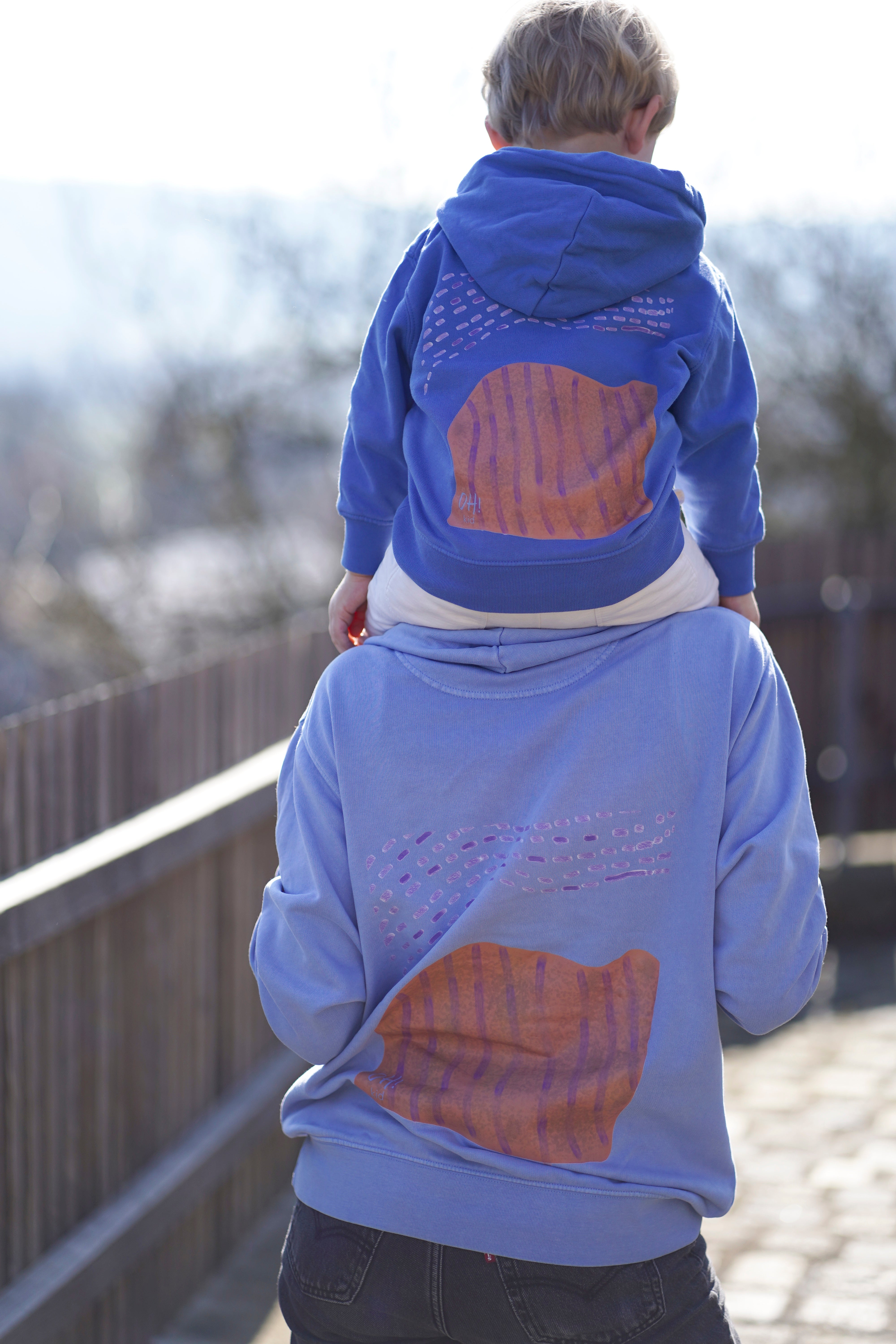Mom&Dad Hoodie "Abstract Lilac"