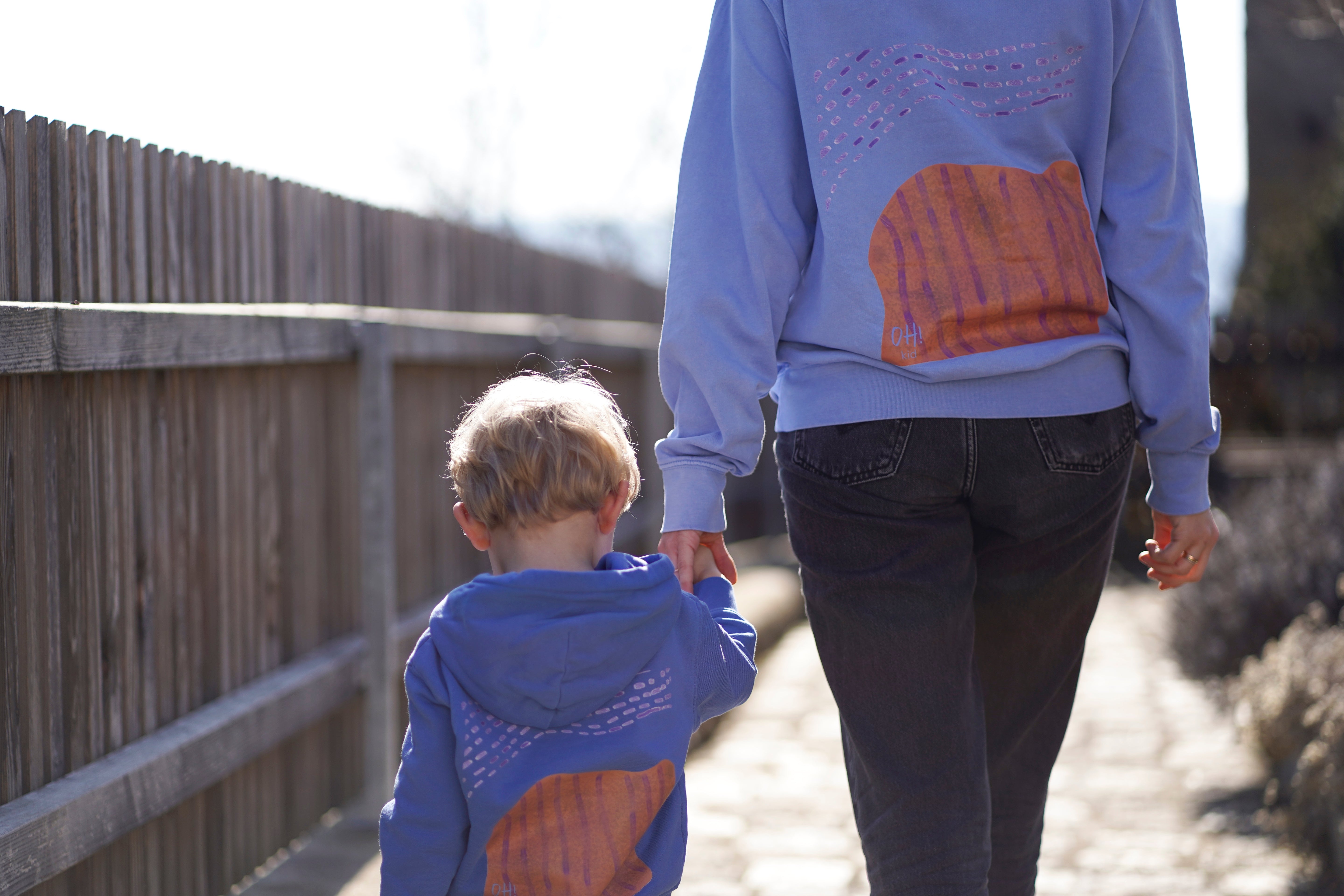 Mom&Dad Hoodie "Abstract Lilac"
