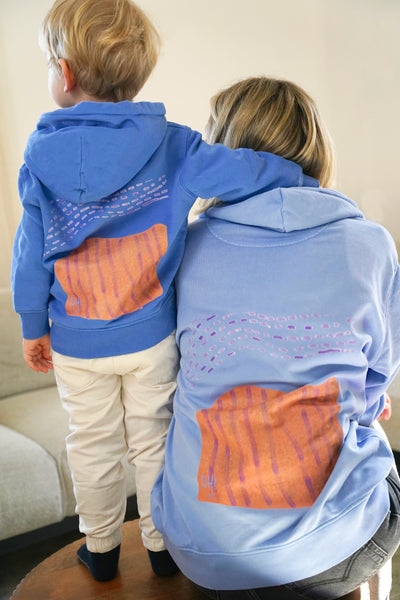 Hoodie "Abstract Lilac"