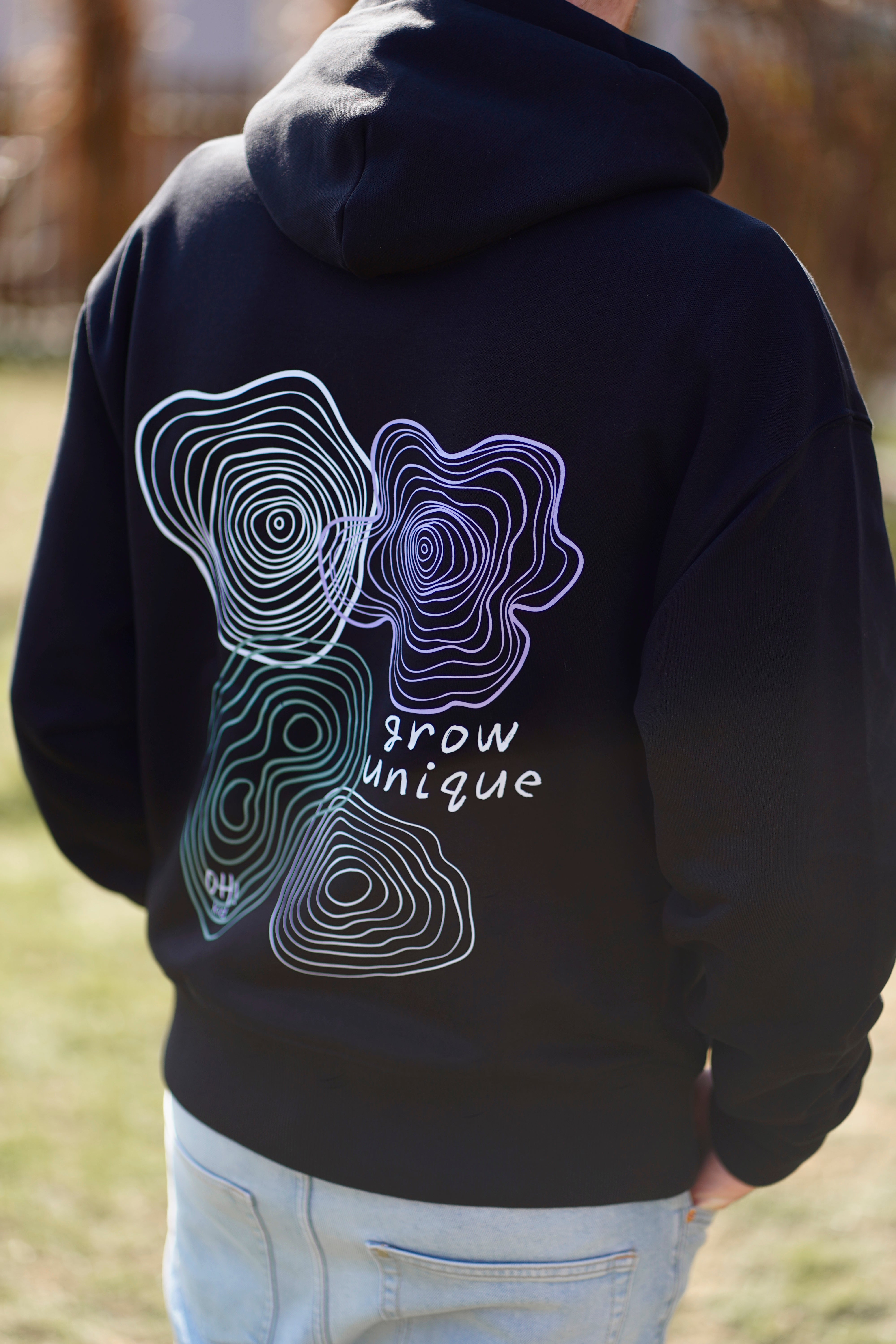 Dad Hoodie "Grow Unique"