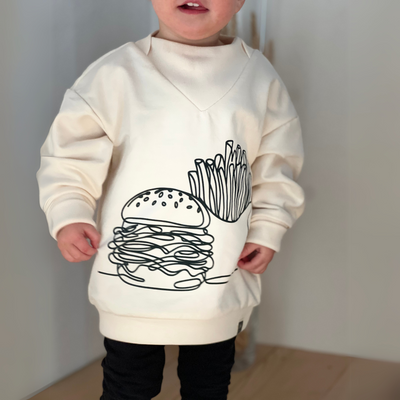 Print Sweater - Burger&Pommes