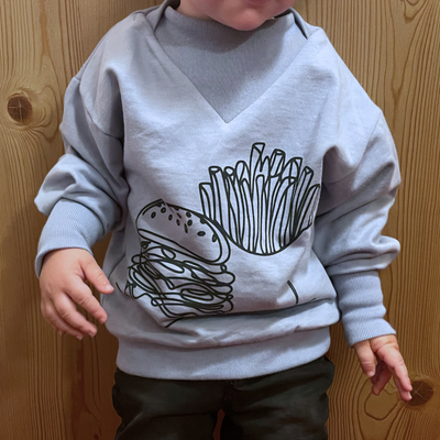 Print Sweater - Burger&Pommes