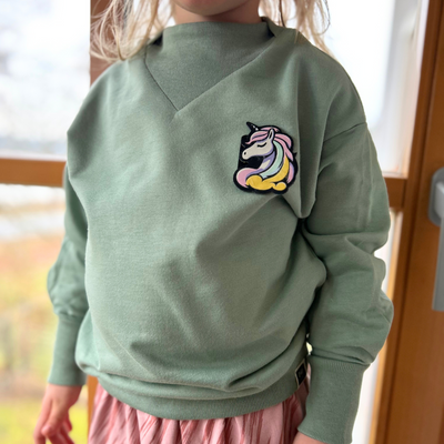 Patch Sweater - Lily Pad